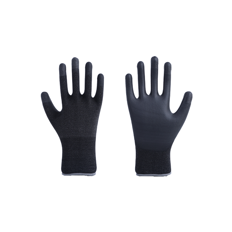Găng tay PU được gia cố bằng vải thun Nano Polyester