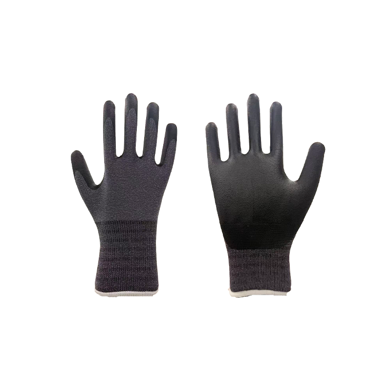 Găng tay xốp Nitrile nhúng nylon-Spandex 15 thước Găng tay xốp Nitrile nhúng nylon-Spandex 15 thước